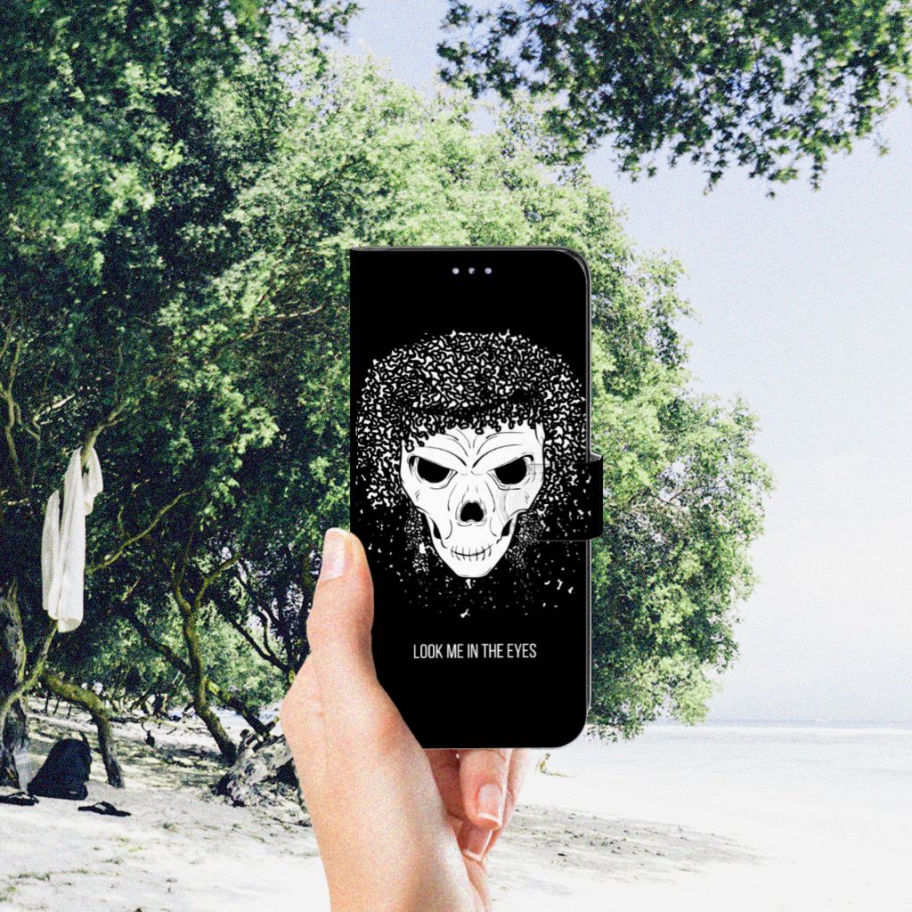 Telefoonhoesje met Naam Motorola Moto G31 | G41 Skull Hair