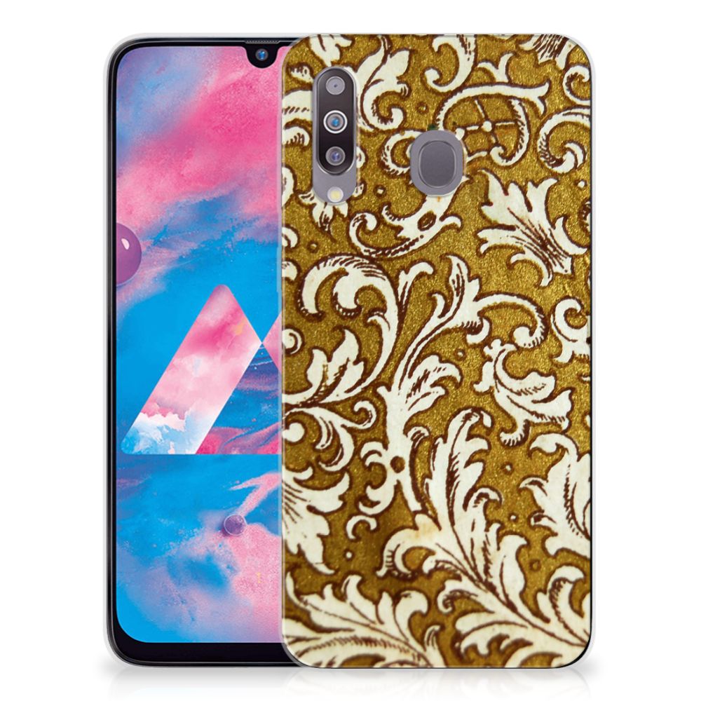 Siliconen Hoesje Samsung Galaxy M30 Barok Goud