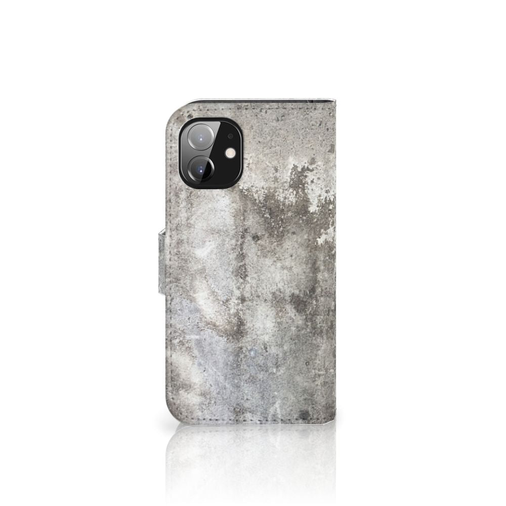 Apple iPhone 12 Mini Bookcase Beton Print