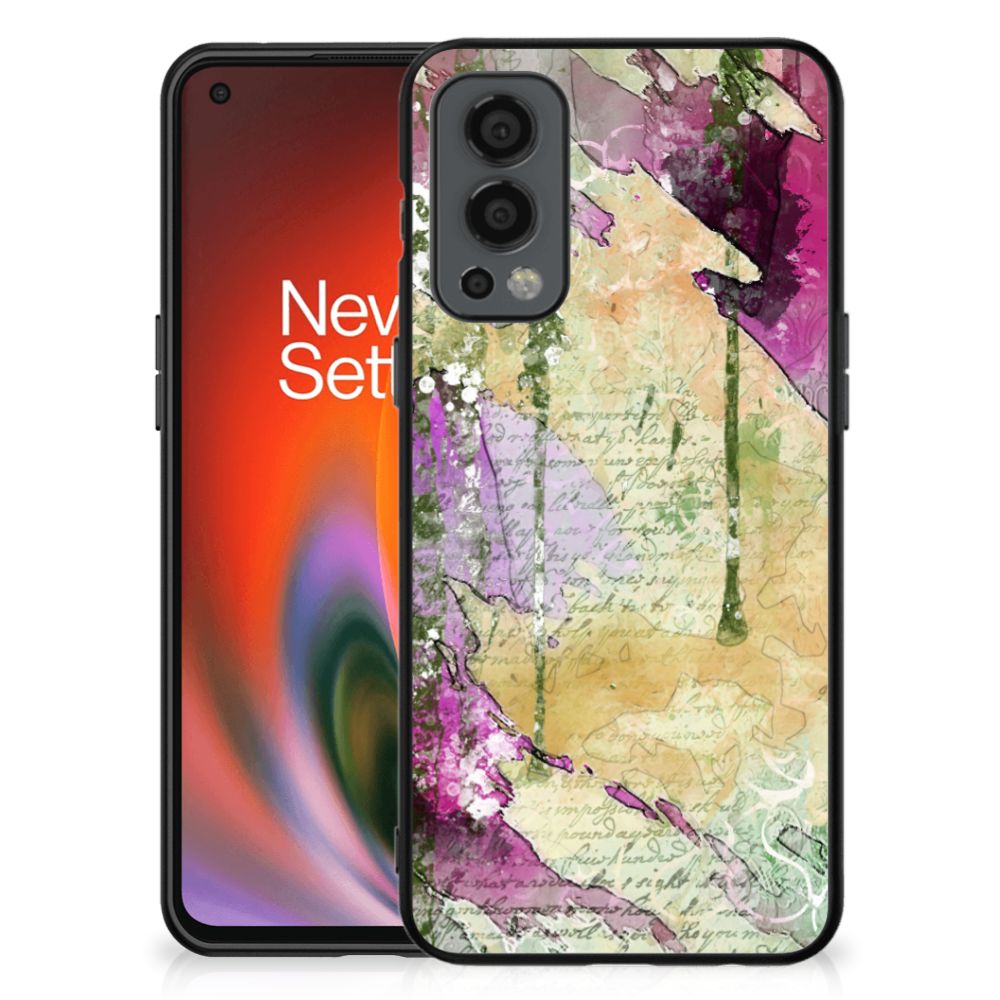 Kleurrijke Telefoonhoesje OnePlus Nord 2 Letter Painting