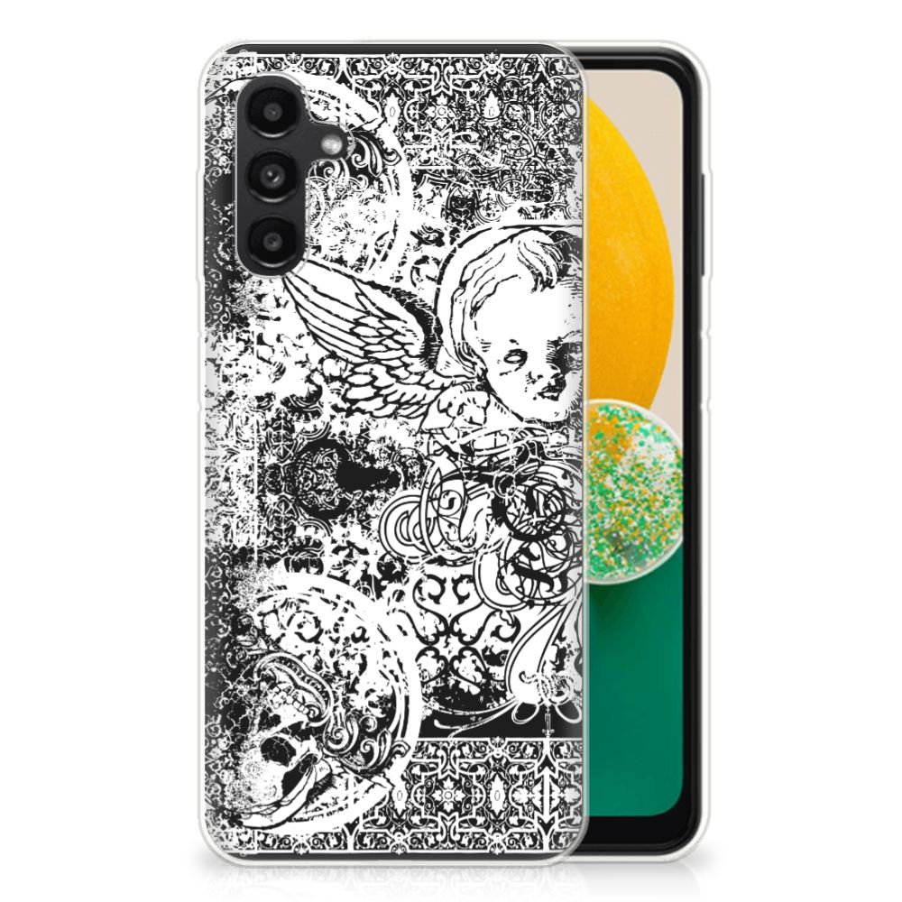 Silicone Back Case Samsung Galaxy A13 | A04s Skulls Angel