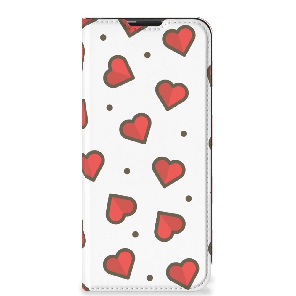 Motorola Moto G9 Play Hoesje met Magneet Hearts - B2C Telecom