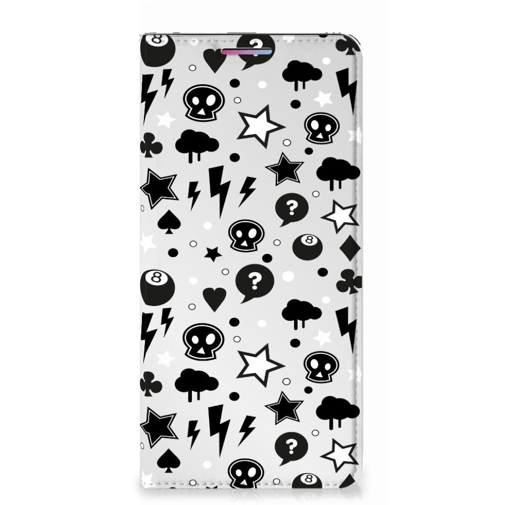 Mobiel BookCase Motorola Moto G60s Silver Punk - B2C Telecom