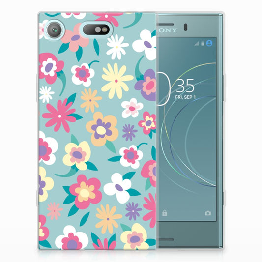 Sony Xperia XZ1 Compact TPU Case Flower Power