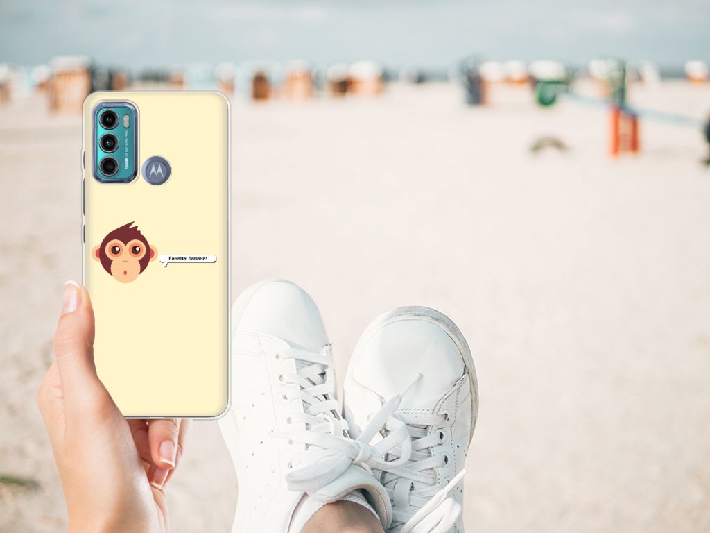 Motorola Moto G60 Telefoonhoesje met Naam Monkey B2C Telecom