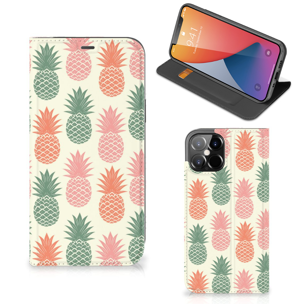 iPhone 12 Pro Max Flip Style Cover Ananas - B2C Telecom