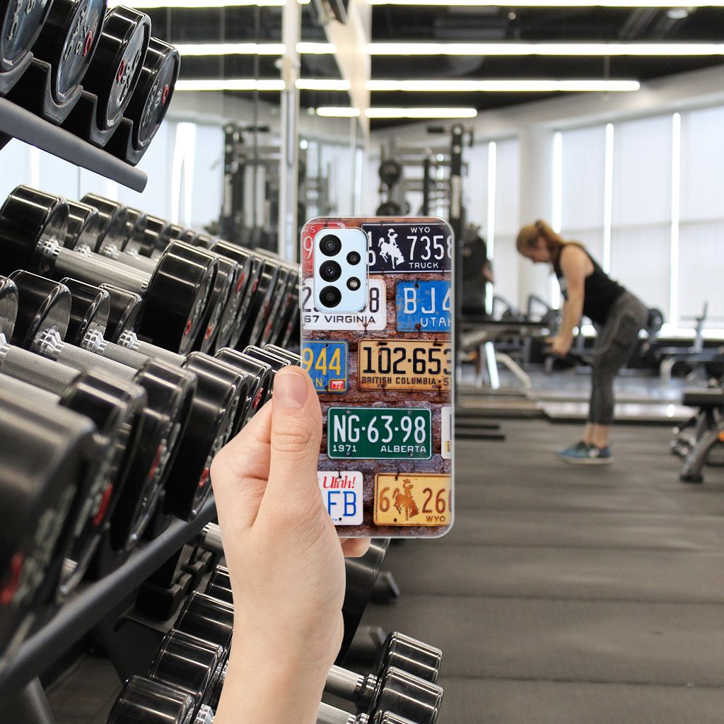 Samsung Galaxy A23 Siliconen Hoesje met foto Kentekenplaten B2C Telecom