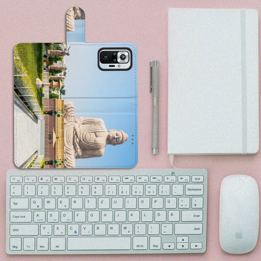 Xiaomi Redmi Note 10 Pro Flip Cover Boeddha