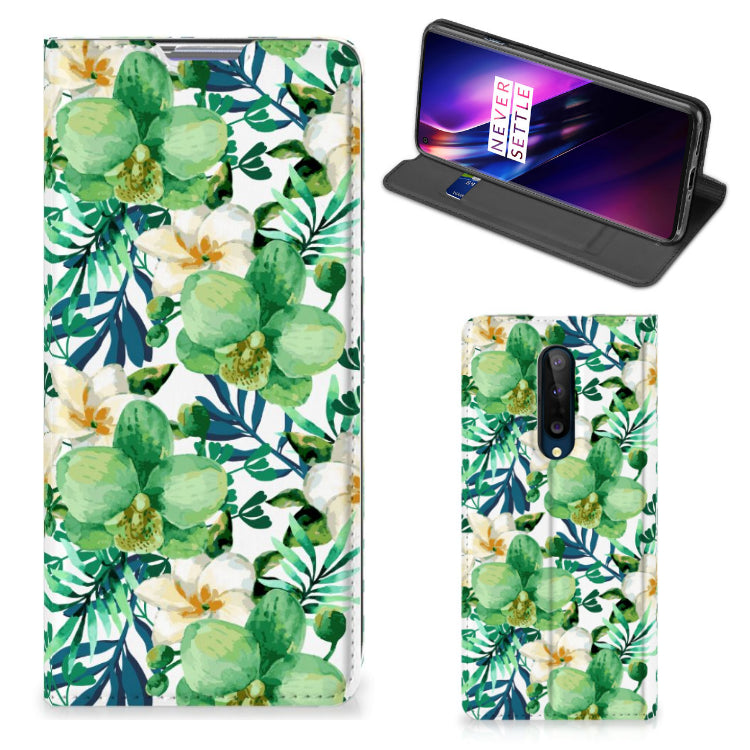 OnePlus 8 Smart Cover Orchidee Groen