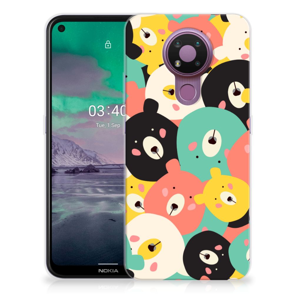 Nokia 3.4 Telefoonhoesje met Naam Bears