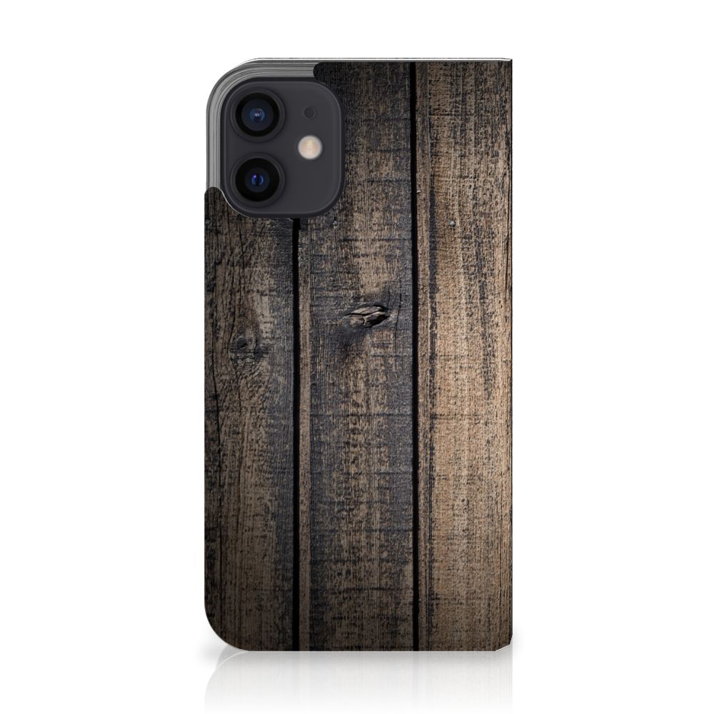 iPhone 12 Mini Book Wallet Case Steigerhout - B2C Telecom