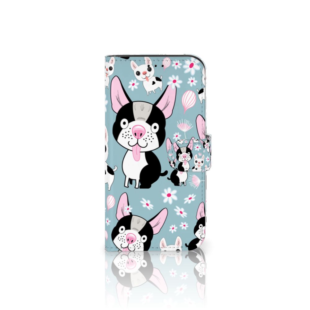 iPhone 13 Pro Telefoonhoesje met Pasjes Hondjes met schattige cartoon hondjes in vrolijke kleuren 🐶.