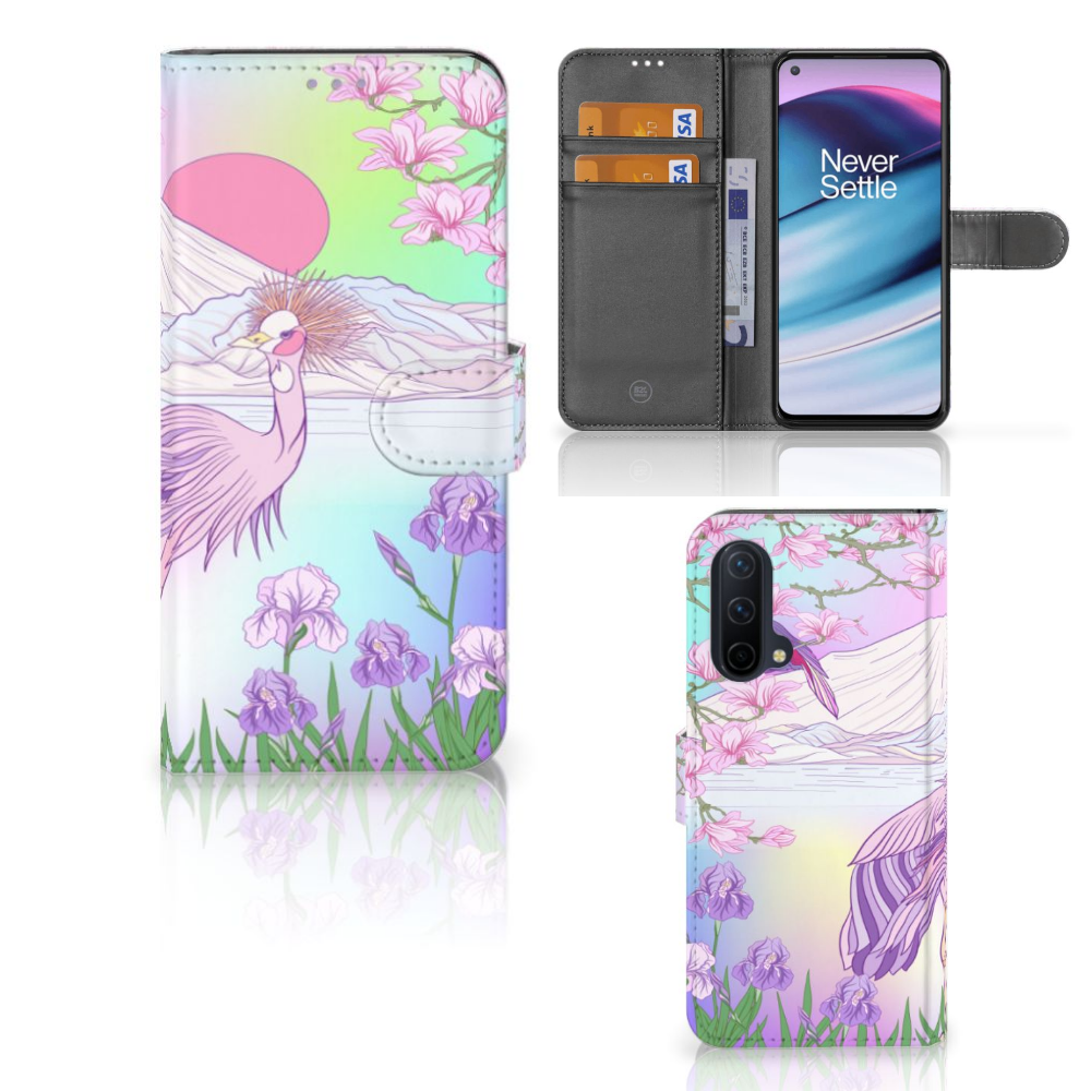 OnePlus Nord CE 5G Telefoonhoesje met Pasjes Bird