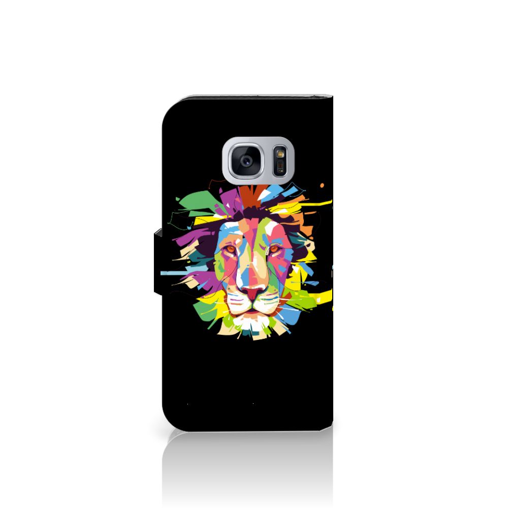 Samsung Galaxy S7 Leuk Hoesje Lion Color