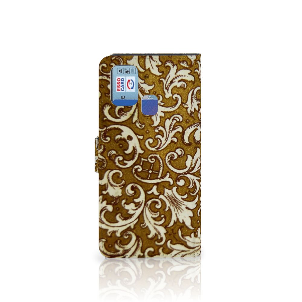 Wallet Case Samsung Galaxy M31 Barok Goud