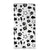 Mobiel BookCase Samsung Galaxy A14 5G Silver Punk met unieke zwart-witte grafische ontwerpen.