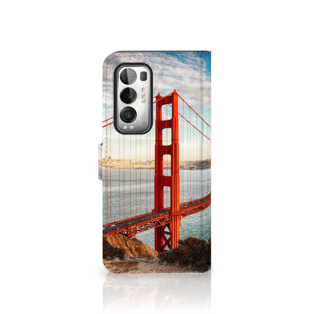 OPPO Find X3 Neo 5G Flip Cover Golden Gate Bridge