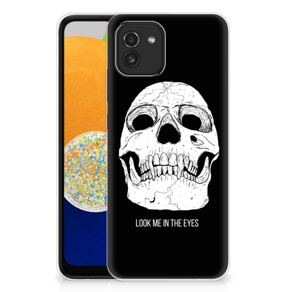 Silicone Back Case Samsung Galaxy A03 Skull Eyes B2C Telecom