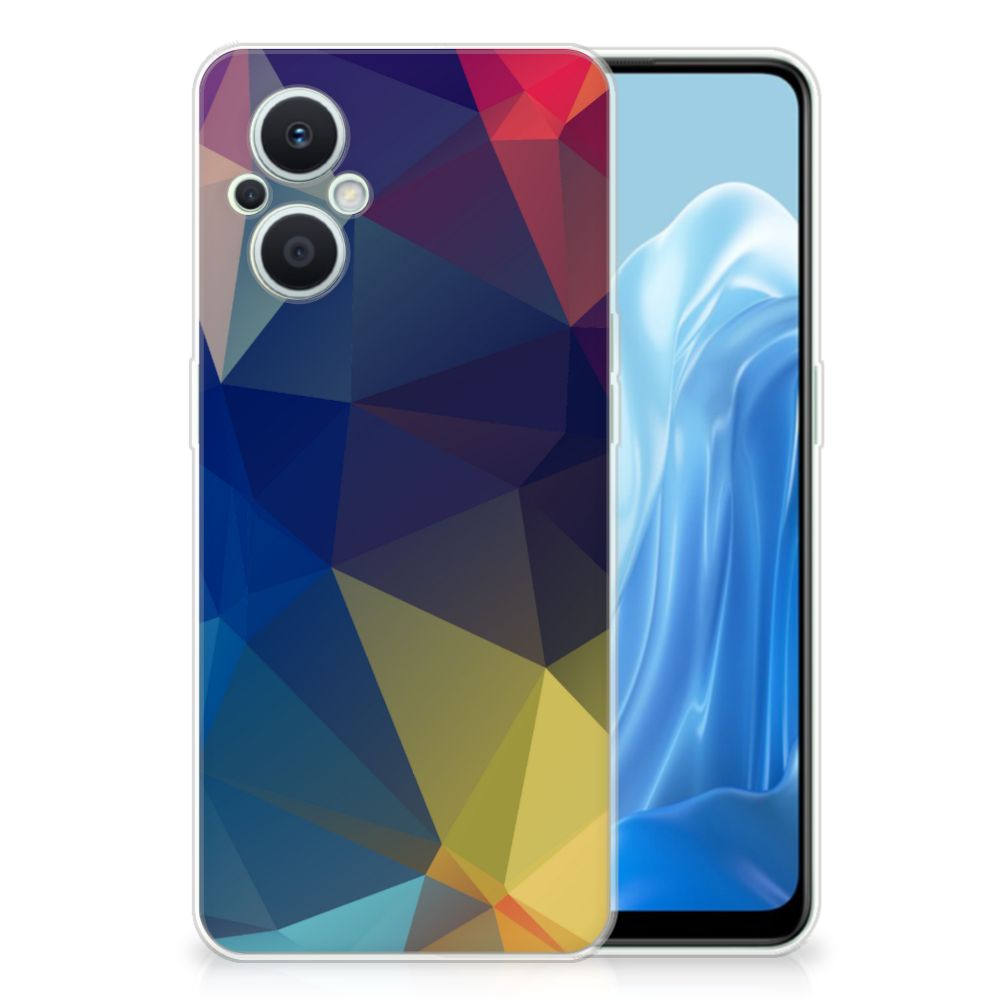 OPPO Reno8 Lite TPU Hoesje Polygon Dark B2C Telecom