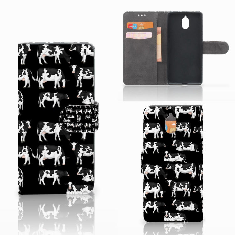 Nokia 3.1 (2018) Telefoonhoesje met Pasjes Koetjes