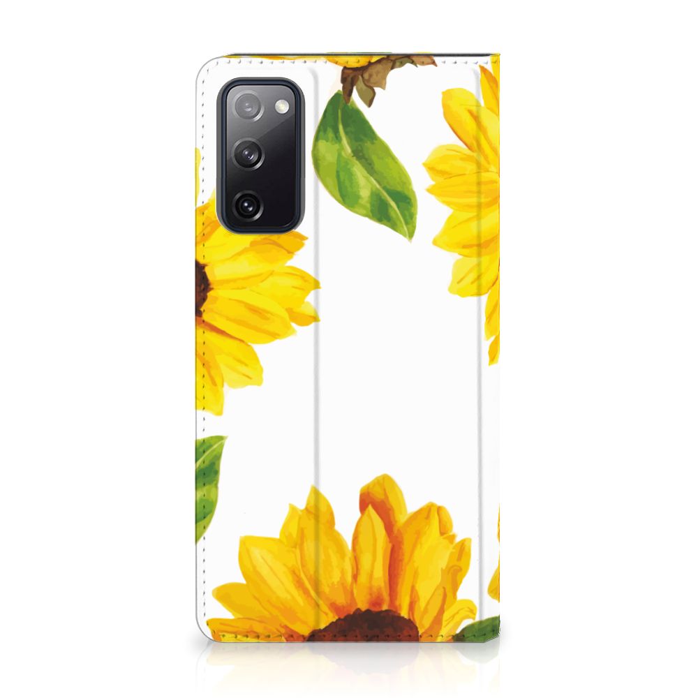 Smart Cover voor Samsung Galaxy S20 FE Zonnebloemen - B2C Telecom
