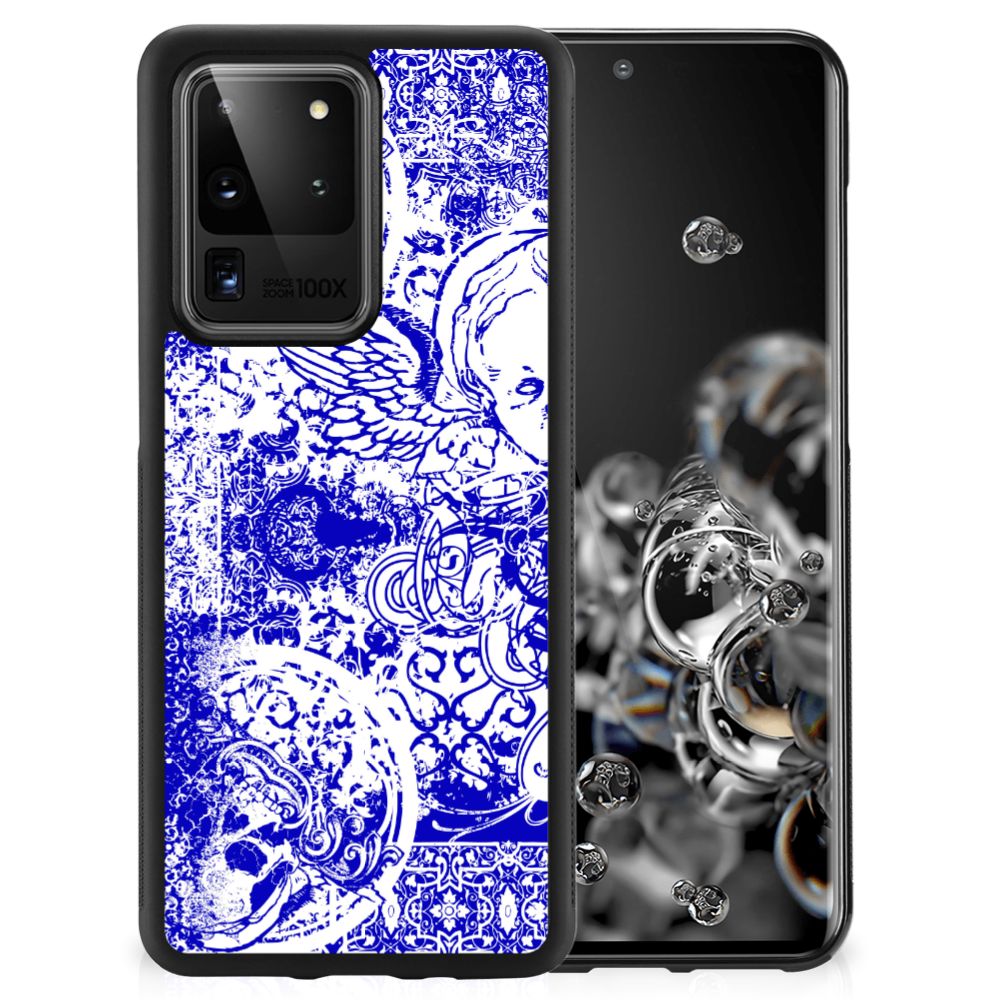 Mobiel Case Samsung Galaxy S20 Ultra Angel Skull Blauw B2C Telecom