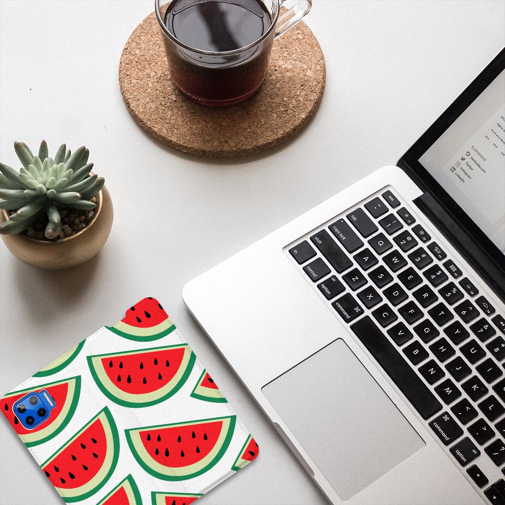 Motorola Moto G 5G Plus Flip Style Cover Watermelons - B2C Telecom