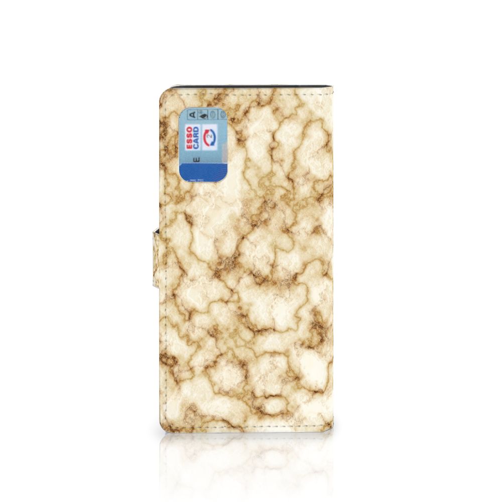 Samsung Galaxy A02s | M02s Bookcase Marmer Goud