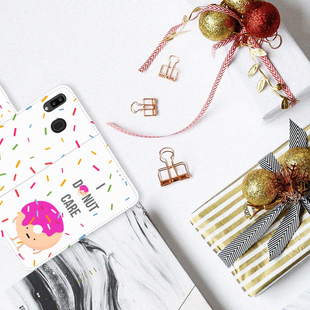 Samsung Galaxy A30 Book Cover Donut Roze