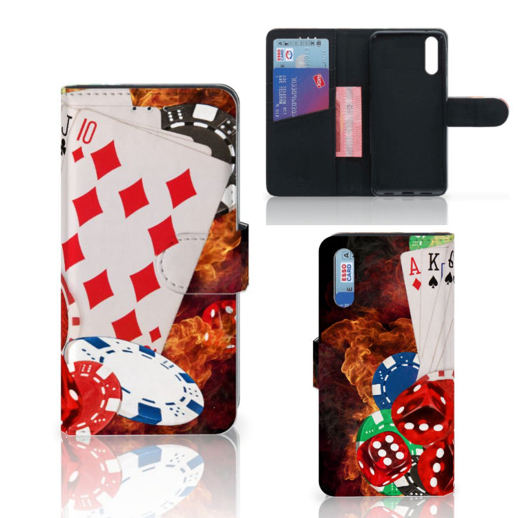 Huawei P20 Wallet Case met Pasjes Casino