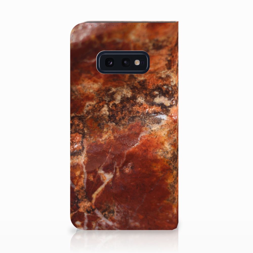 Samsung Galaxy S10e Standcase Marmer Bruin