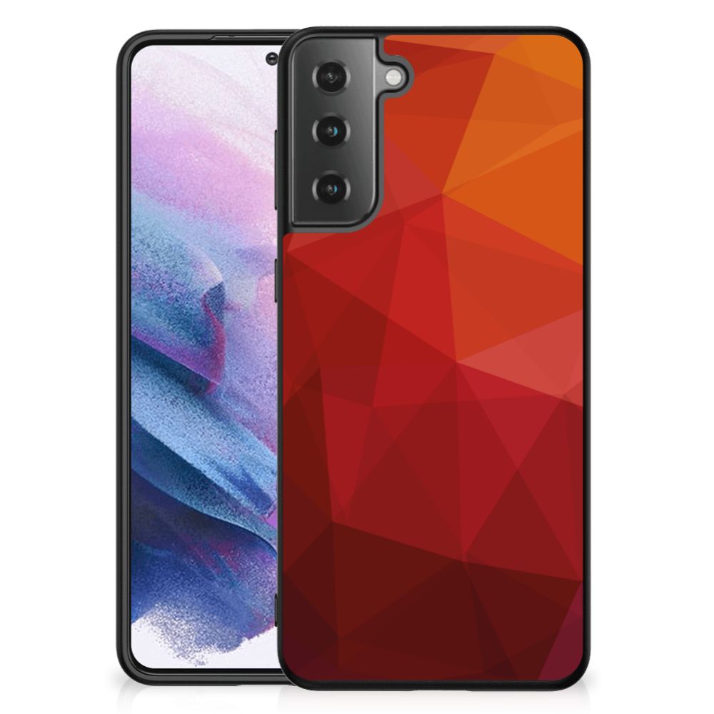 Backcover voor Samsung Galaxy S21 Plus Polygon Red B2C Telecom