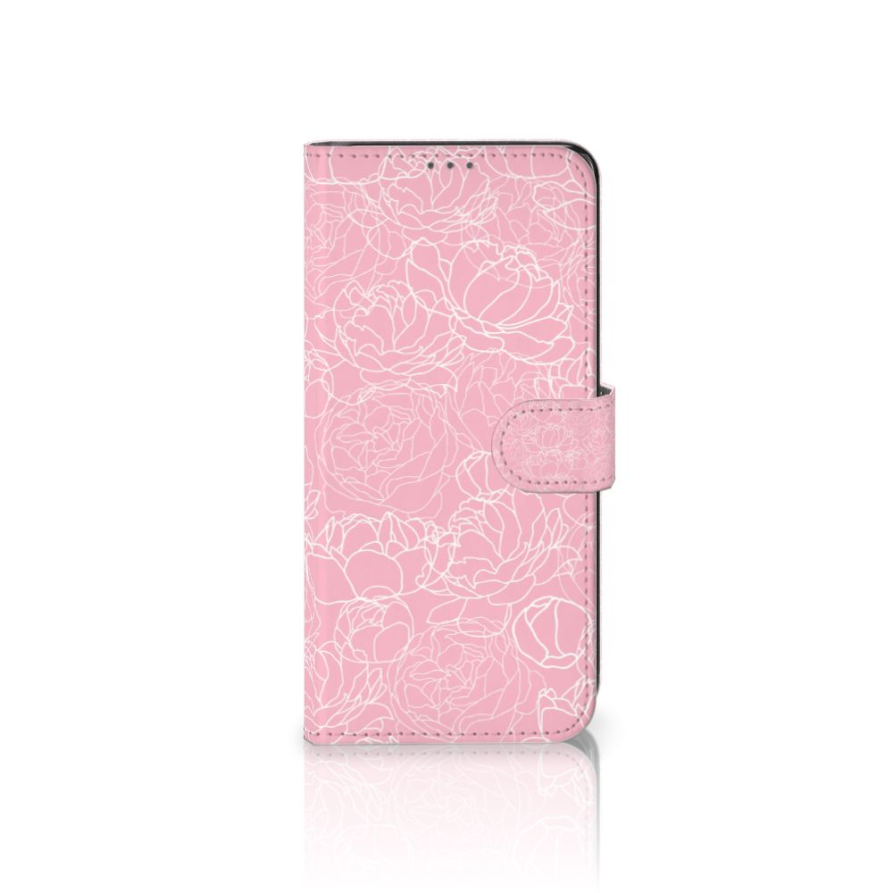 Samsung Galaxy A32 5G Hoesje White Flowers