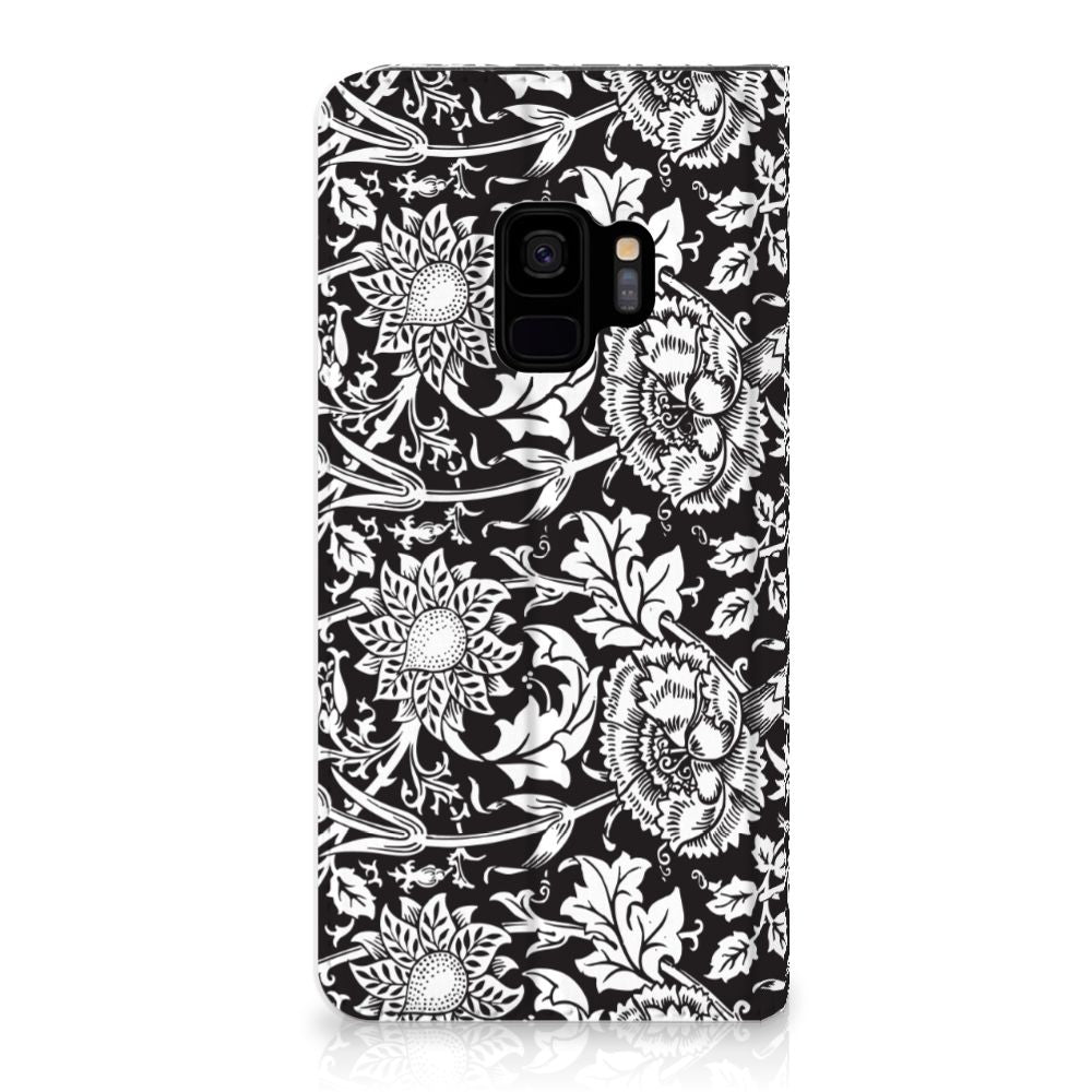 Samsung Galaxy S9 Smart Cover Black Flowers