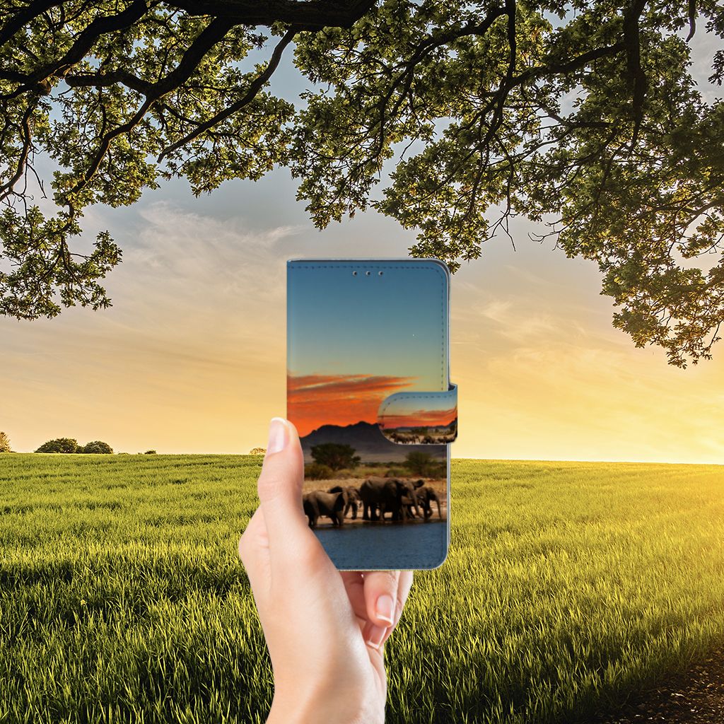 Xiaomi Mi Mix 2s Telefoonhoesje met Pasjes Olifanten