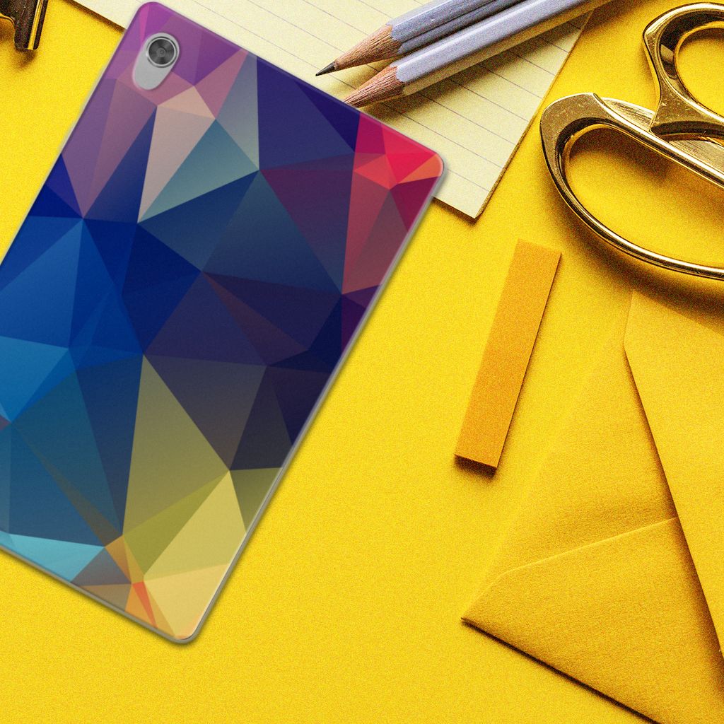 Lenovo Tab M10 HD (2de generatie) Back Cover Polygon Dark - B2C Telecom