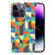 Apple iPhone 14 Pro TPU bumper Funky Retro met kleurrijk geometrisch ontwerp 🎨