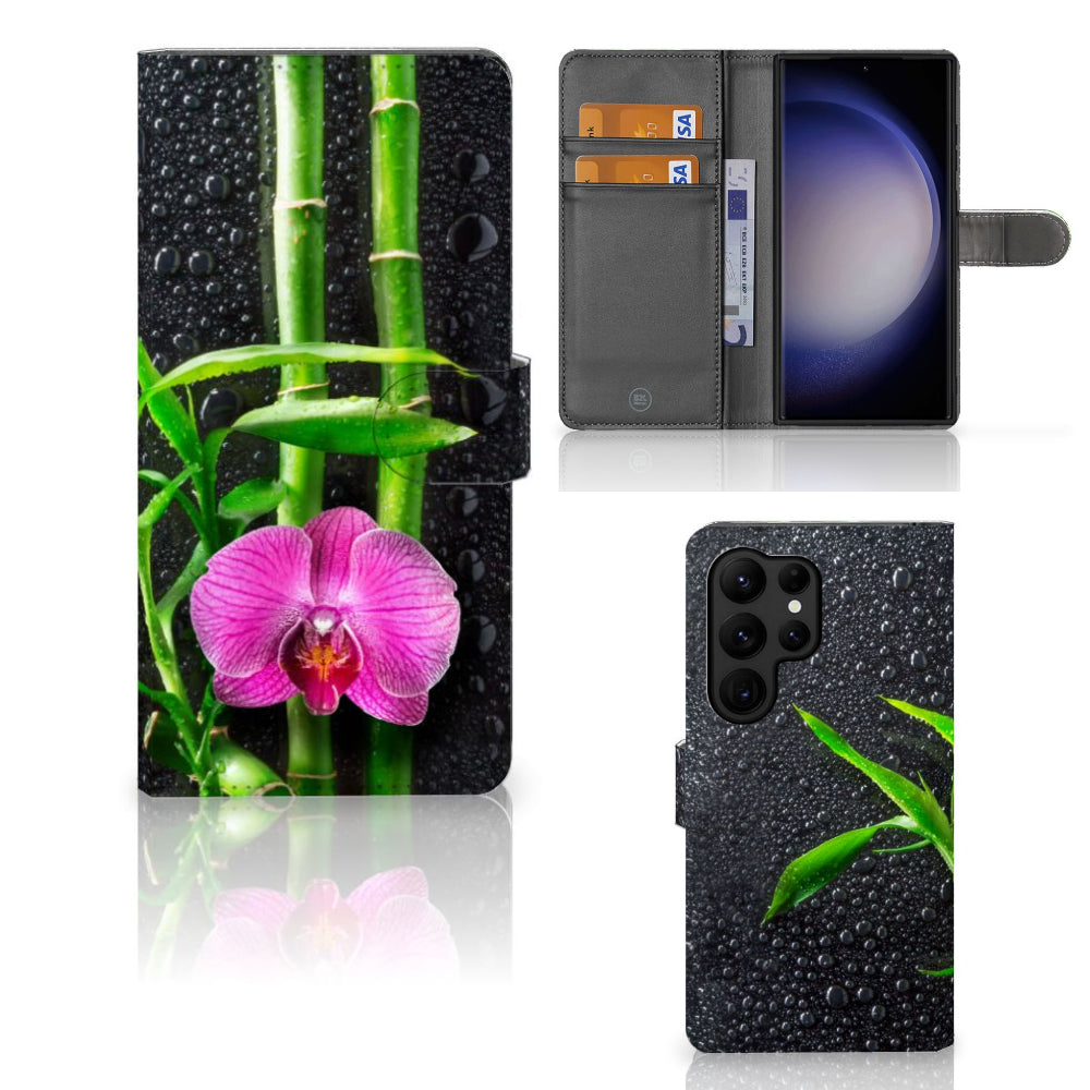 Samsung Galaxy S23 Ultra Hoesje Orchidee