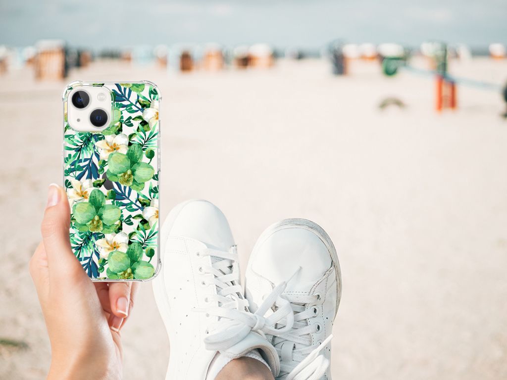 iPhone 13 Case Orchidee Groen B2C Telecom