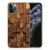 Bumper Hoesje voor Apple iPhone 11 Pro Wooden Cubes