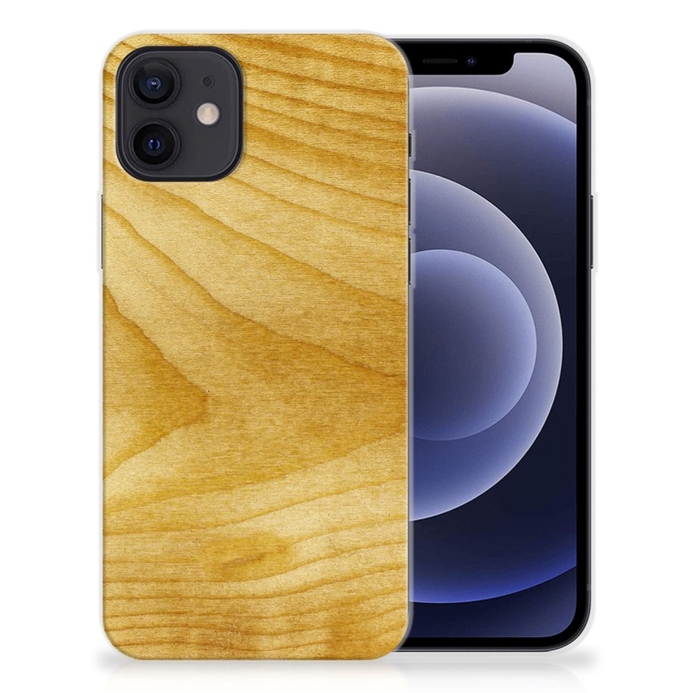 iPhone 12 | 12 Pro (6.1") Bumper Hoesje Licht Hout