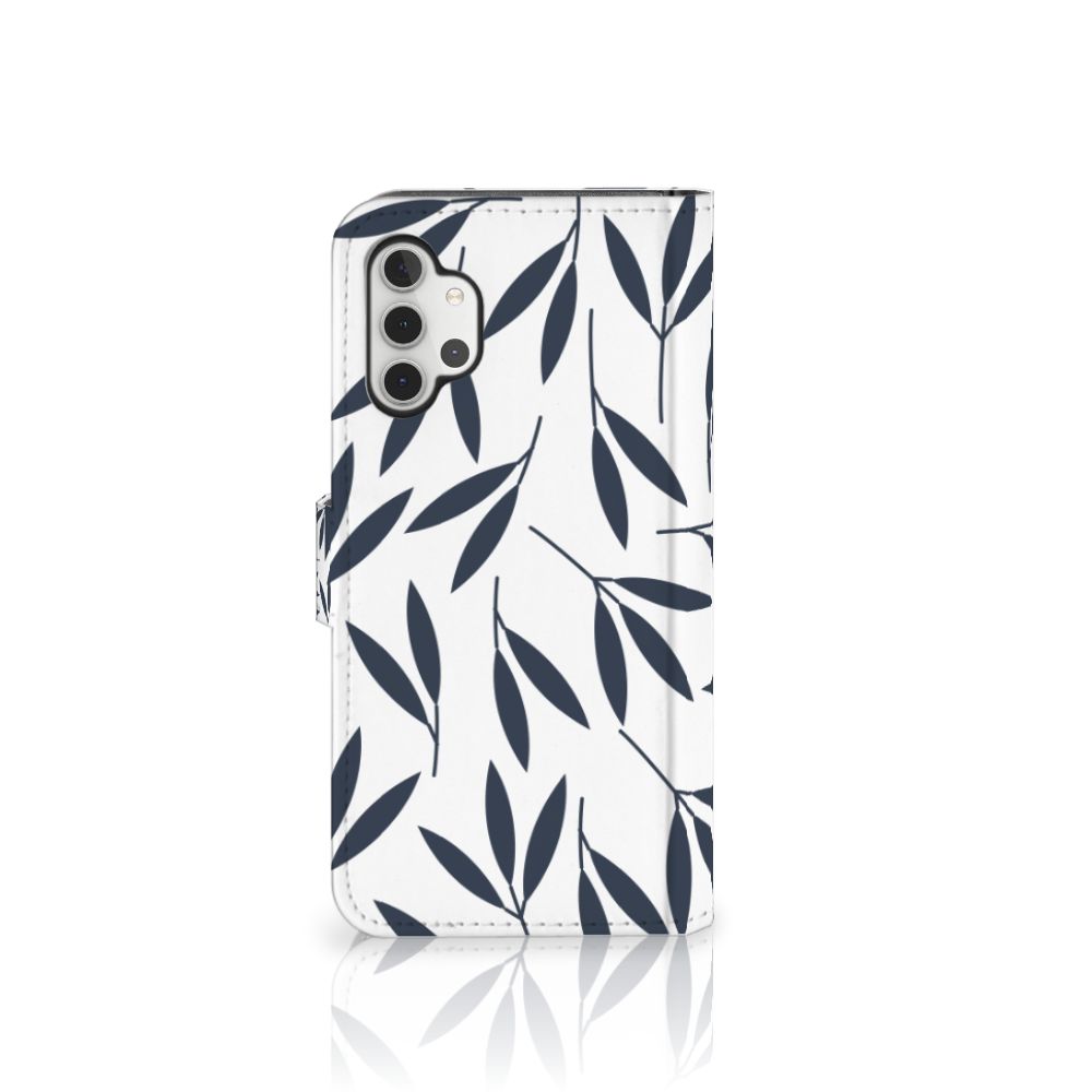 Samsung Galaxy A32 4G Hoesje Leaves Blue