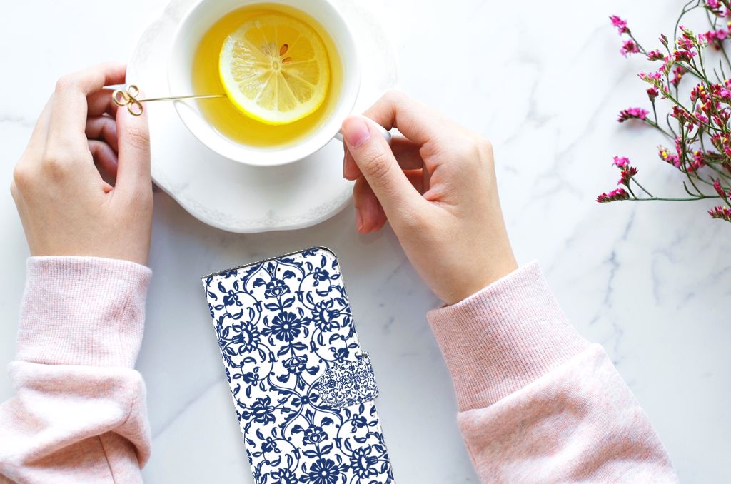 Samsung Galaxy A23 Hoesje Flower Blue