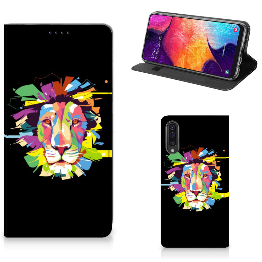 Samsung Galaxy A50 Magnet Case Lion Color