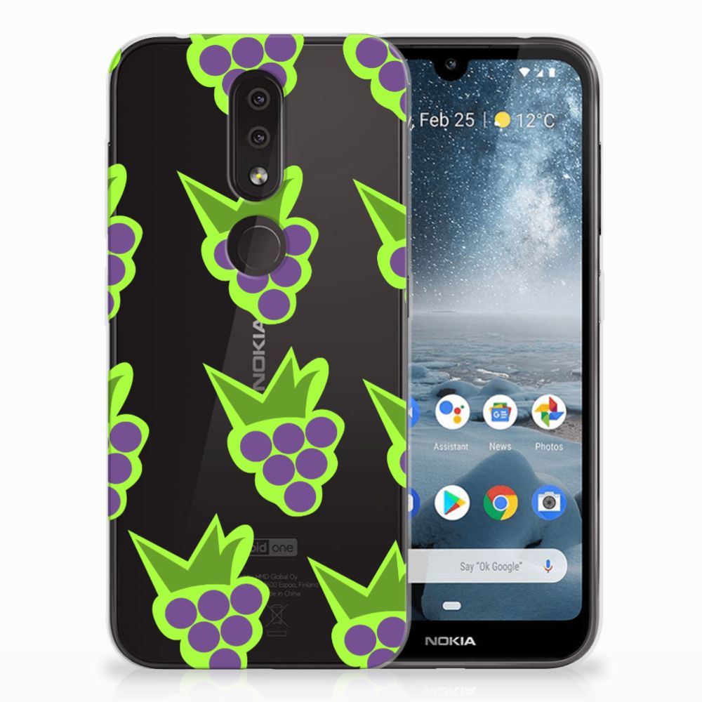 Nokia 4.2 Siliconen Case Druiven