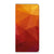Stand Case voor Samsung Galaxy A14 4G Polygon Red met abstracte geometrische patronen in rood en oranje tinten.