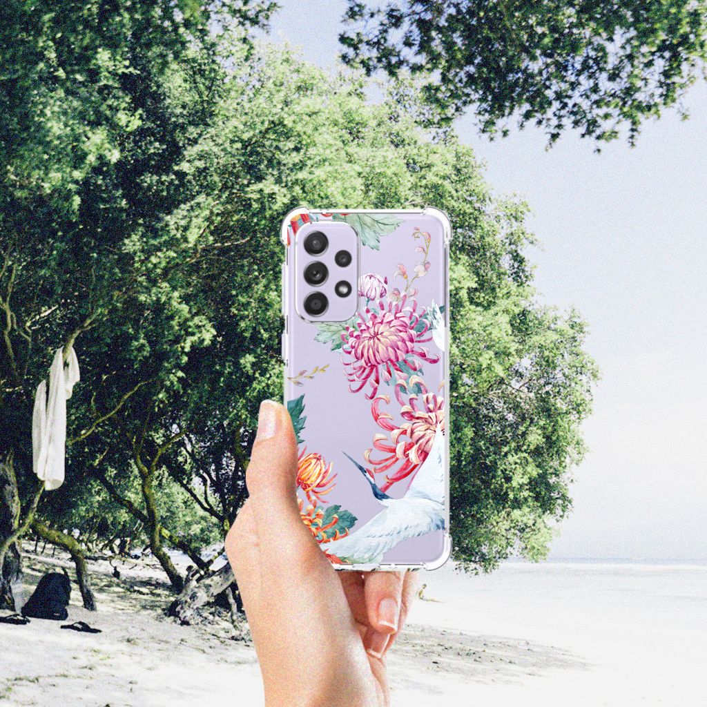 Samsung Galaxy A33 Case Anti-shock Bird Flowers B2C Telecom