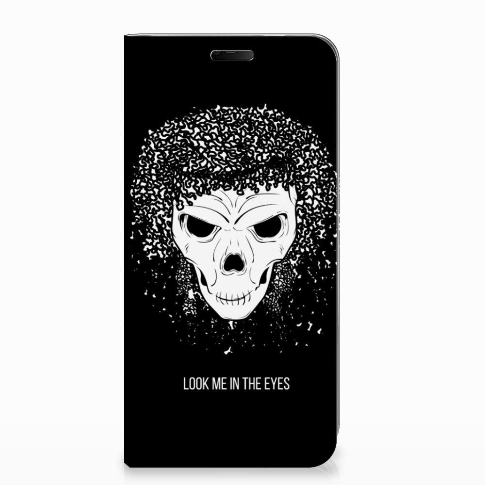 Mobiel BookCase Nokia 7.1 (2018) Skull Hair