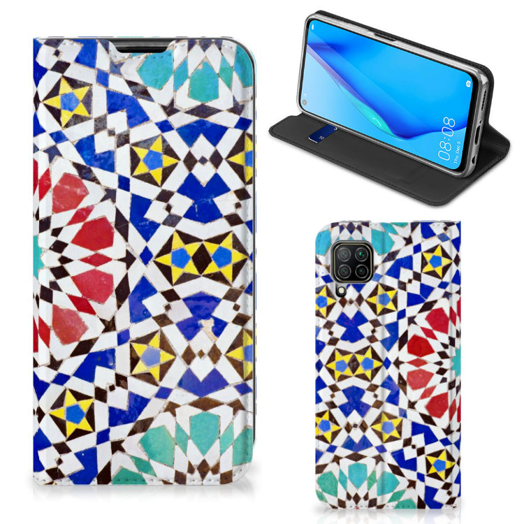 Huawei P40 Lite Standcase Mozaïek