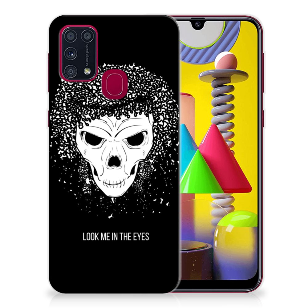 Silicone Back Case Samsung Galaxy M31 Skull Hair B2C Telecom